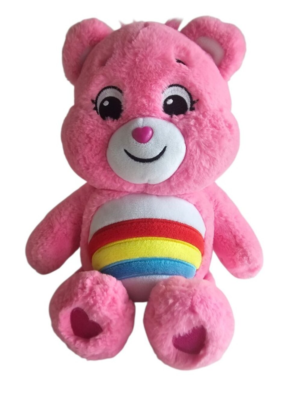 Care Bear 2020 Pink with Rainbow on Belly GREAT SHAPE